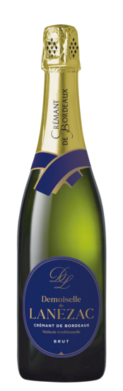 AOP Crémant de Bordeaux Brut blanc Demoiselle Lanezac blanc carton 6
