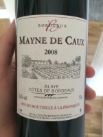 bt vin mayne de caux côte de blaye carton de 6