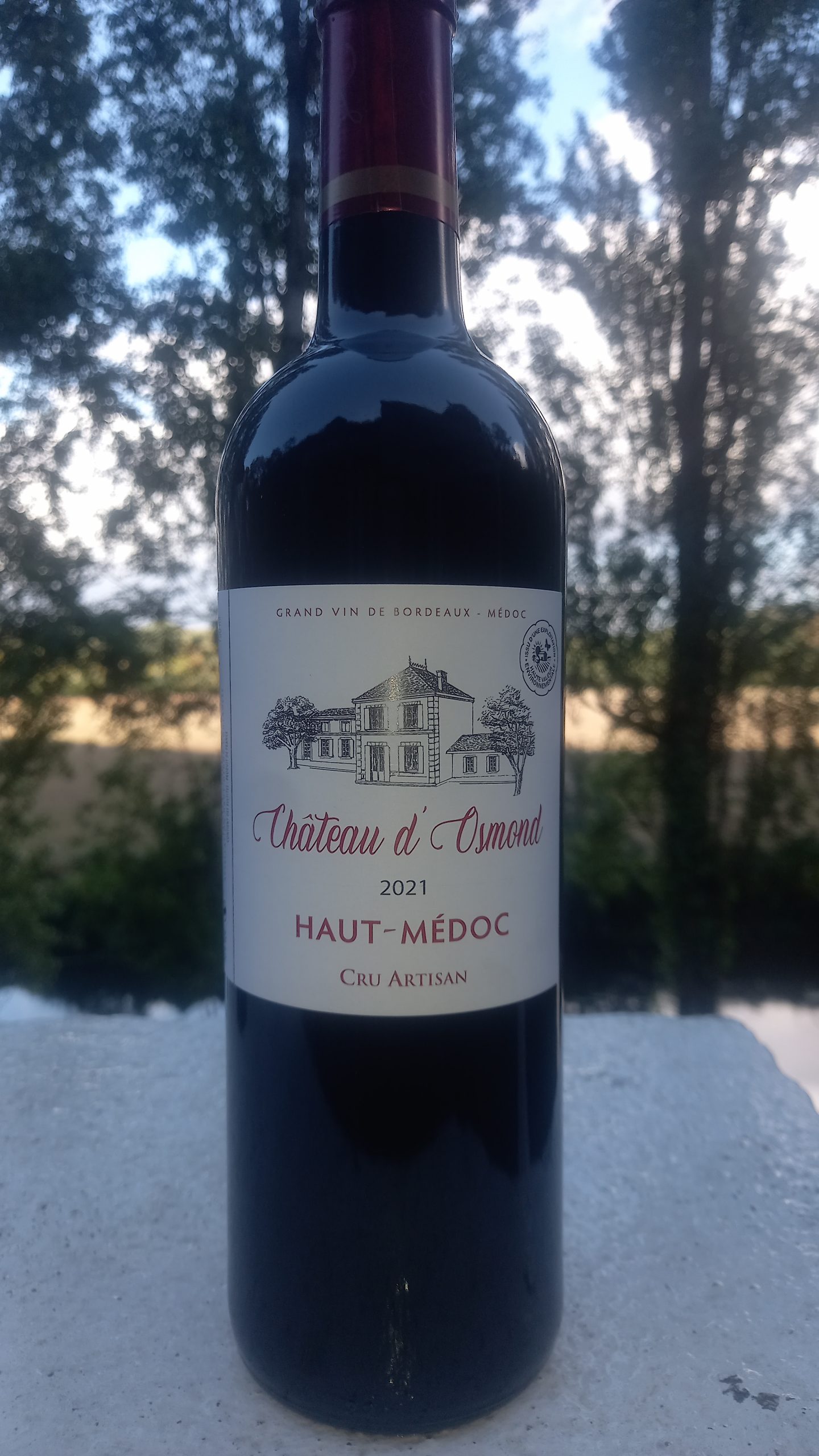 HAUT-MEDOC CHATEAU D'OSMOND -2021 - CARTON DE 6 BT