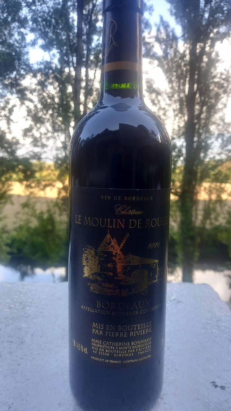 CHATEAU MOULIN DE ROULET - 2018 carton 6 bouteilles